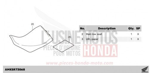 KIT,LOW SEAT COMP CRF1100DR de 2024